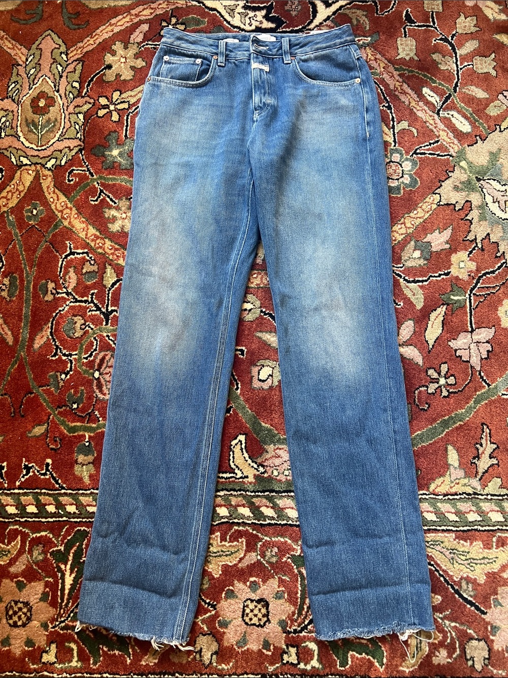 Closed Straight-Leg Jeans in Blue Wash